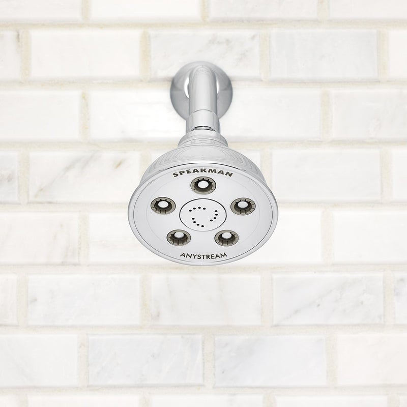 Speakman رأس دش قابل للتعديل عالي الضغط من سبيكمان S-3014 كاسبيان أنيستريم، كروم مصقول - Image 3